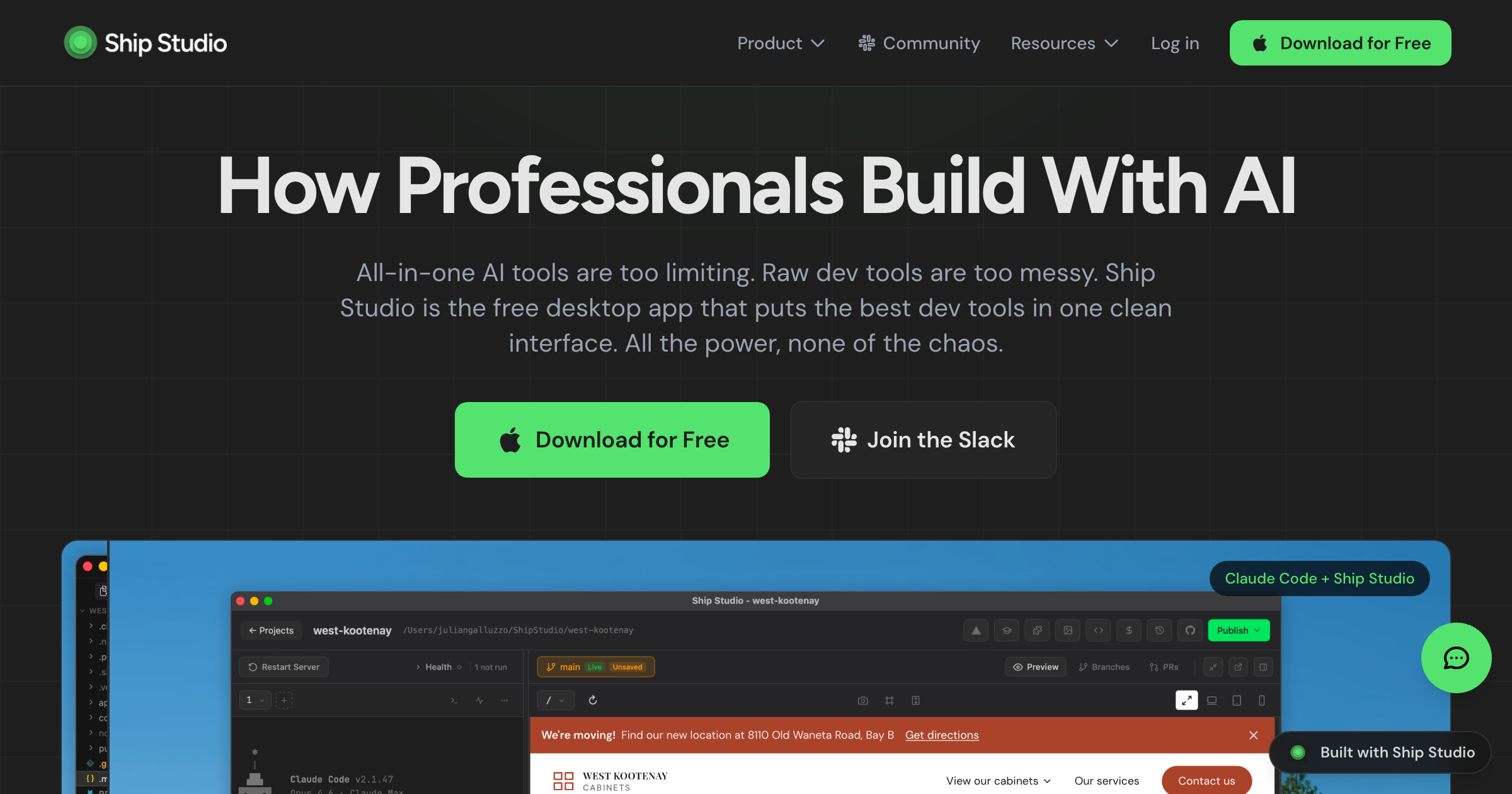 Ship Studio — Real Dev Tools. No Dev Intimidation.